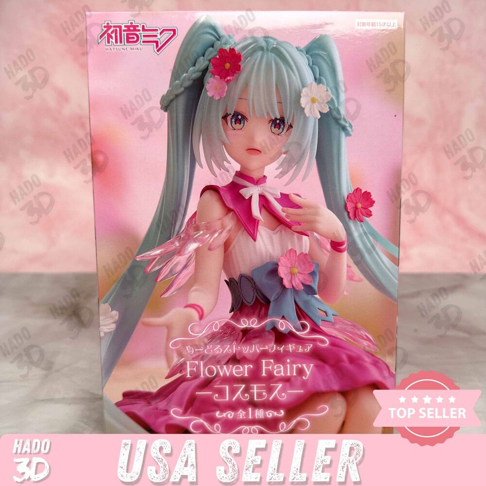 Hatsune Miku Flower Fairy Cosmos Vocaloid Noodle Stopper Figure Pink Miku
